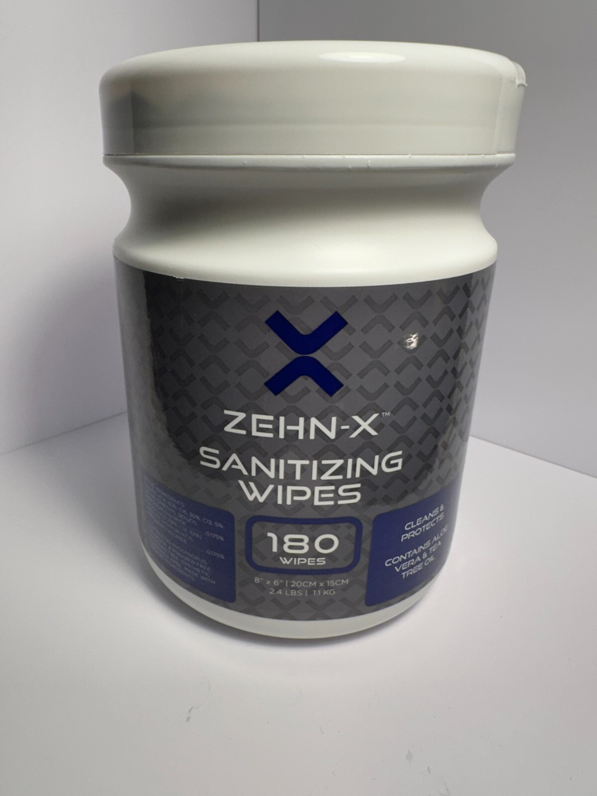 Sanitizing Hand Wipes ZEHN-X 180 Ct  made with Tea Tree Oil & Aloe Vera LOT OF 6