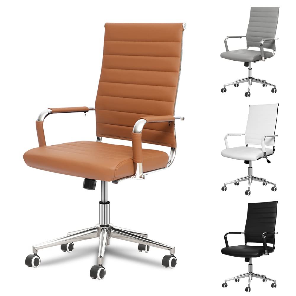 Office Chair Adjustable Computer Seat Executive Leather PU High-Back