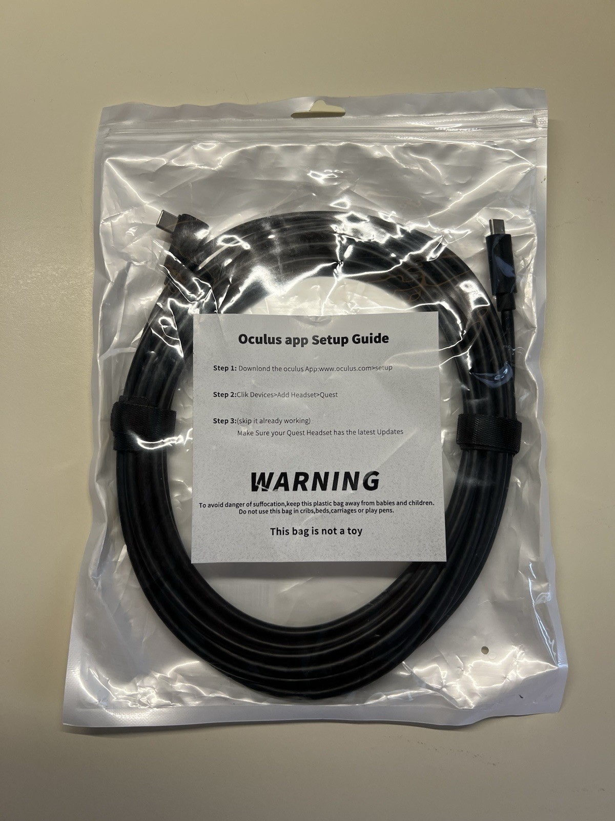 Oculus Link Cable PC VR USB 3.0, Type-C, 16ft