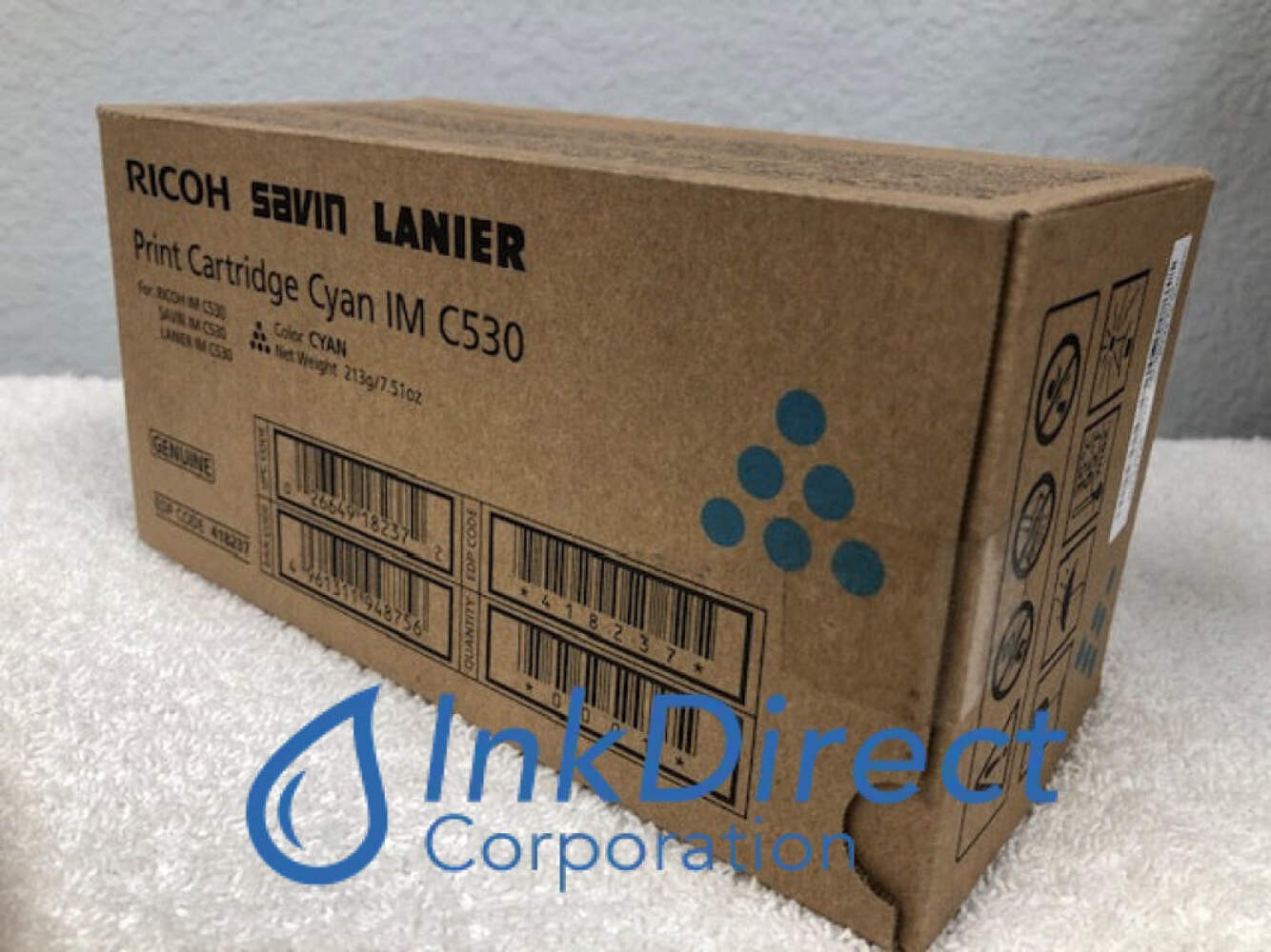 Genuine Ricoh Savin Lanier 418237 IM C530 Toner Cartridge Cyan