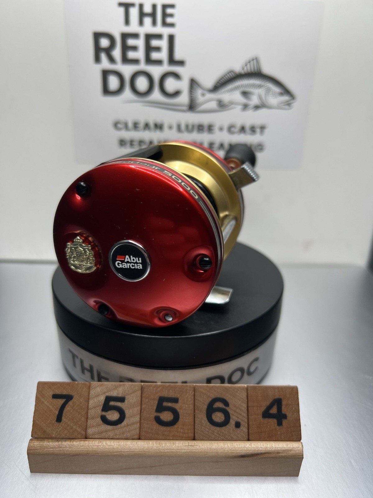 Abu Garcia 5000 35th Anniversary Red Gold Sweden 75564 Serviced By The Reel Doc