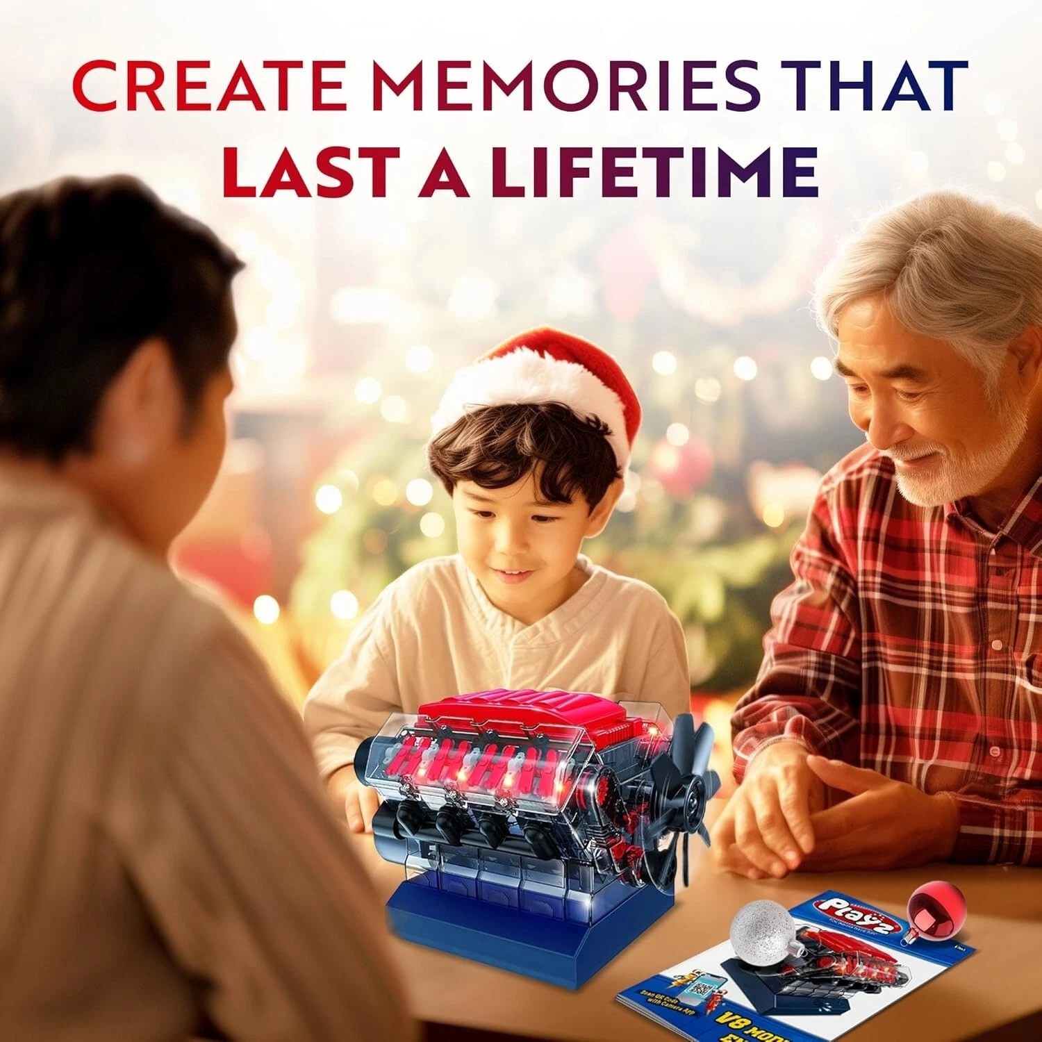 V8 Combustion Engine Model Kit That Runs - Build Your Own STEM Mini V8 Model ...