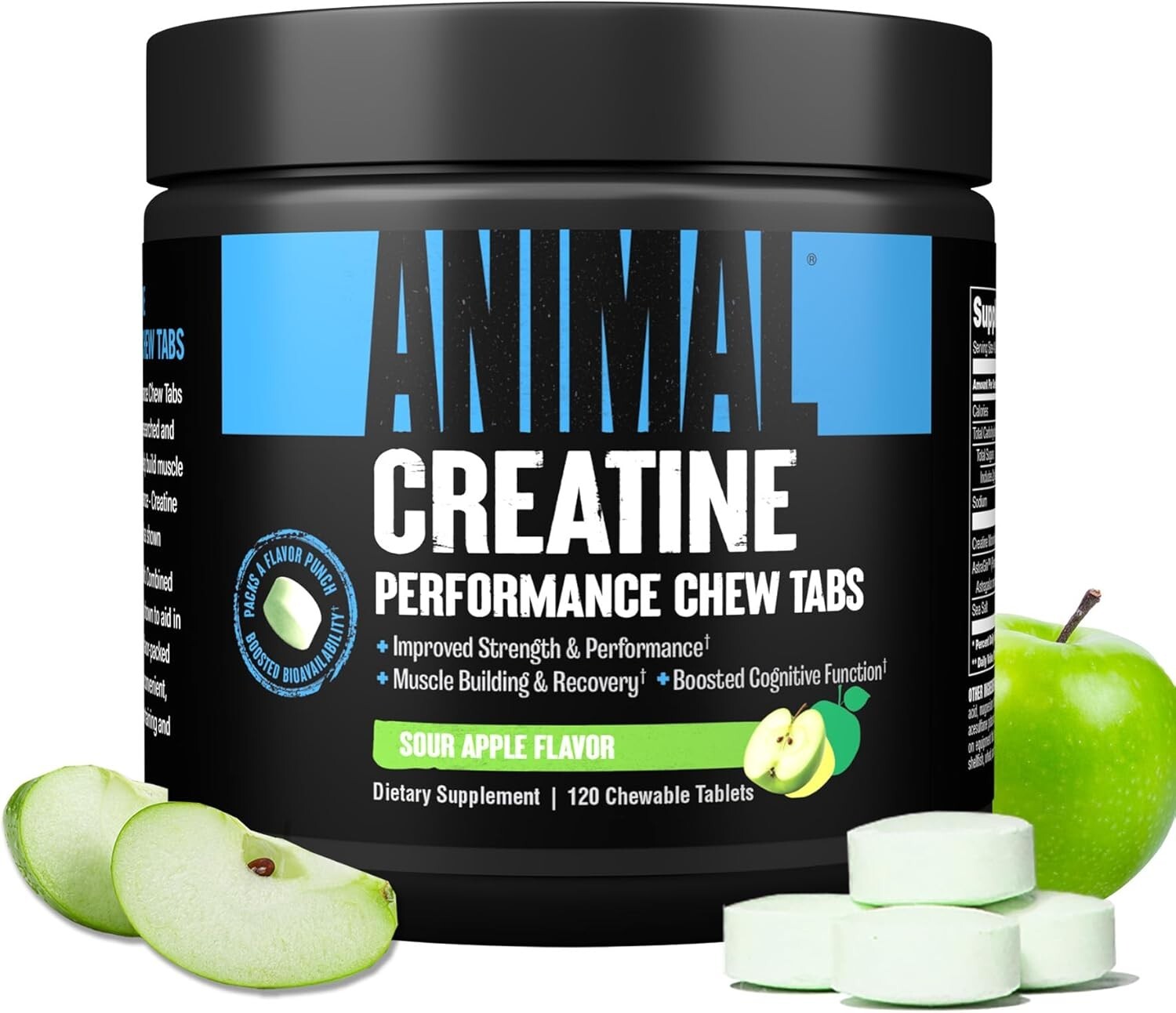 Universal Animal Creatine Performance Chewable Tablets 120 Count 4 Flavors NEW