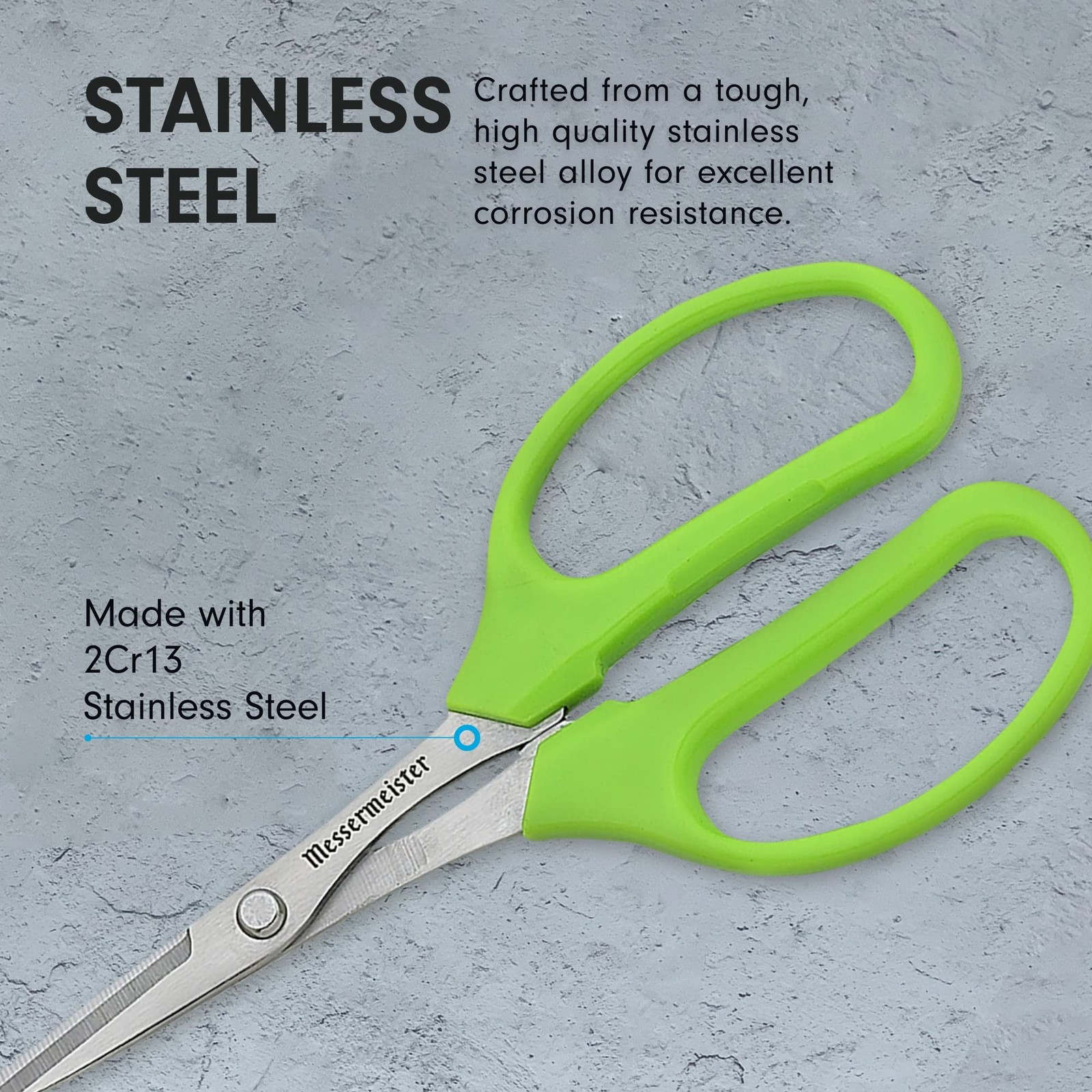 Messermeister 6-Inch Culinary Scissors, Green - All-Purpose Kitchen Scissors ...