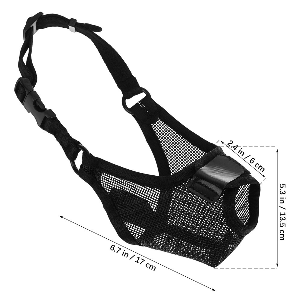 Short Snout Dog Muzzle Breathable Muzzles Adjustable for Grooming