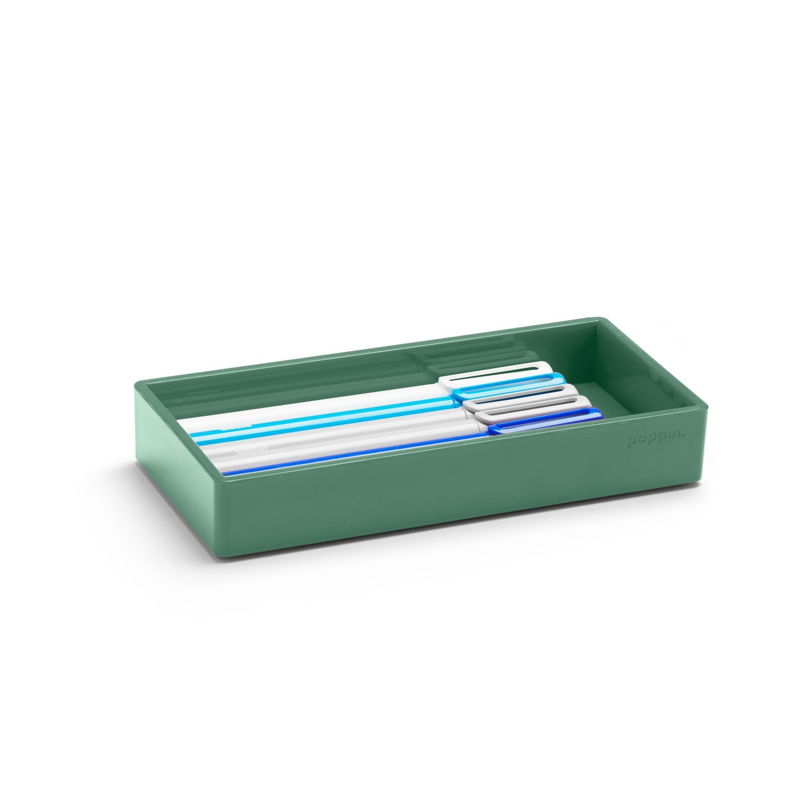 Stackable Small Accessory Tray - Modular Lacquer Desk Trays for Office Organi...