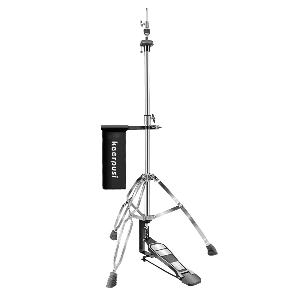 Hi Hat Stand Double Braced 3 Leg Adjustable Cymbal Smooth Pedal Lightweight 4.5l