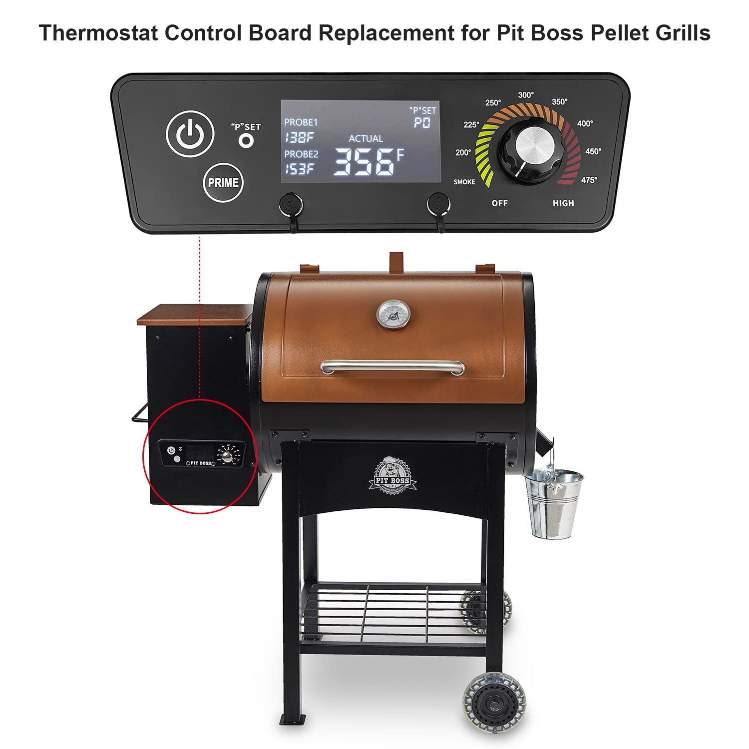 Upgraded Control Board for Pit Boss Wood Pellet Grills, Controller