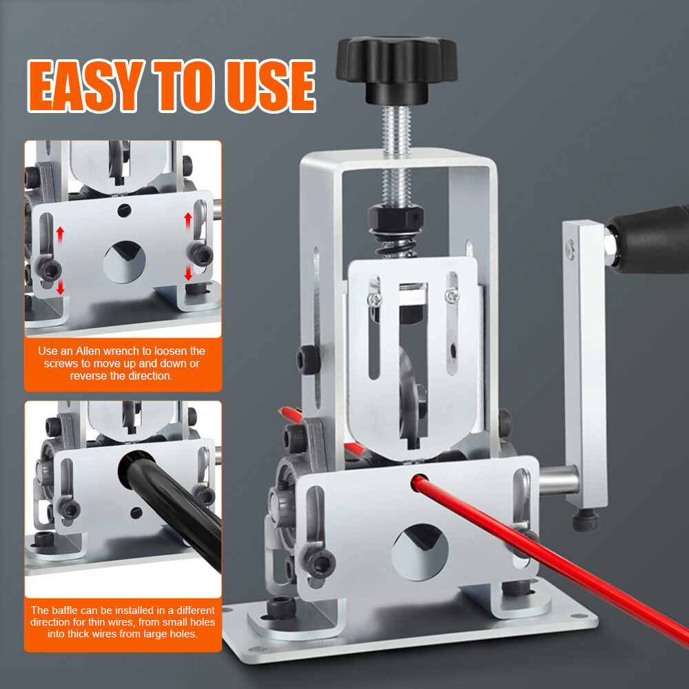 Electric Wire Stripping Machine Scrap Copper Cutter Cable Peeler Stripper 1-25mm