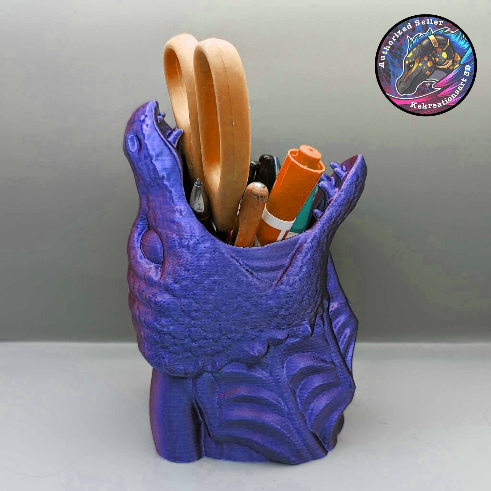 Dragon Mouth Desk Organizer - Pen Holder - Pencil & Utilities Cup