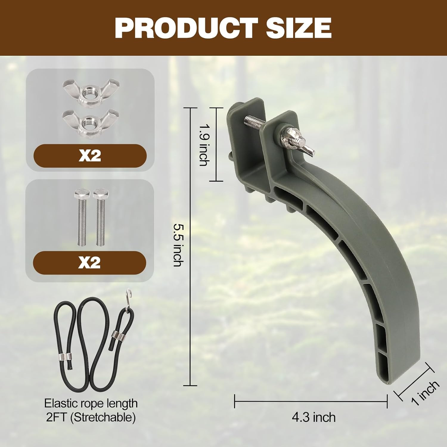 Climbing Stand Accessories,Tree Stand Accessories,Climb Stirrups with Elastic Ro