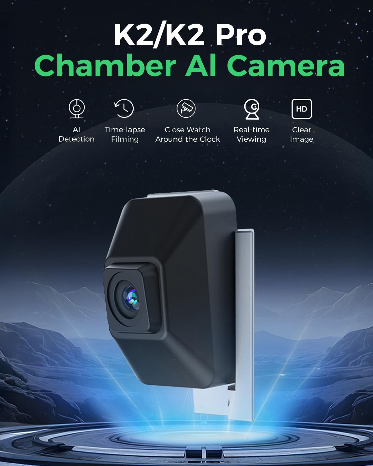 Creality K2/K2 Pro Chamber AI Camera Auto Generation TimeLapse Video