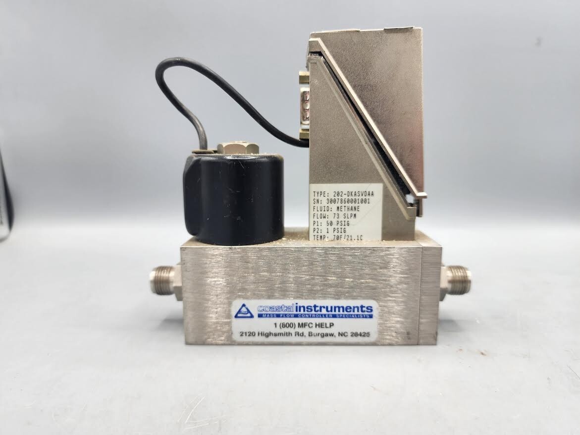 Parker 202-DKASVDAA 73 SLPM PORTER MASS FLOW CONTROLLER : METHANE