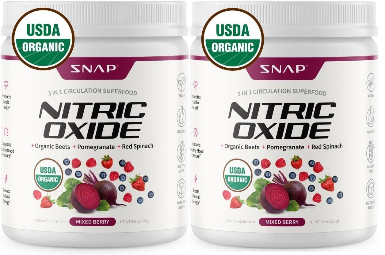 Nitric Oxide Organic Beet Root Powder Super Beets Superfood, 2 Pack Berry