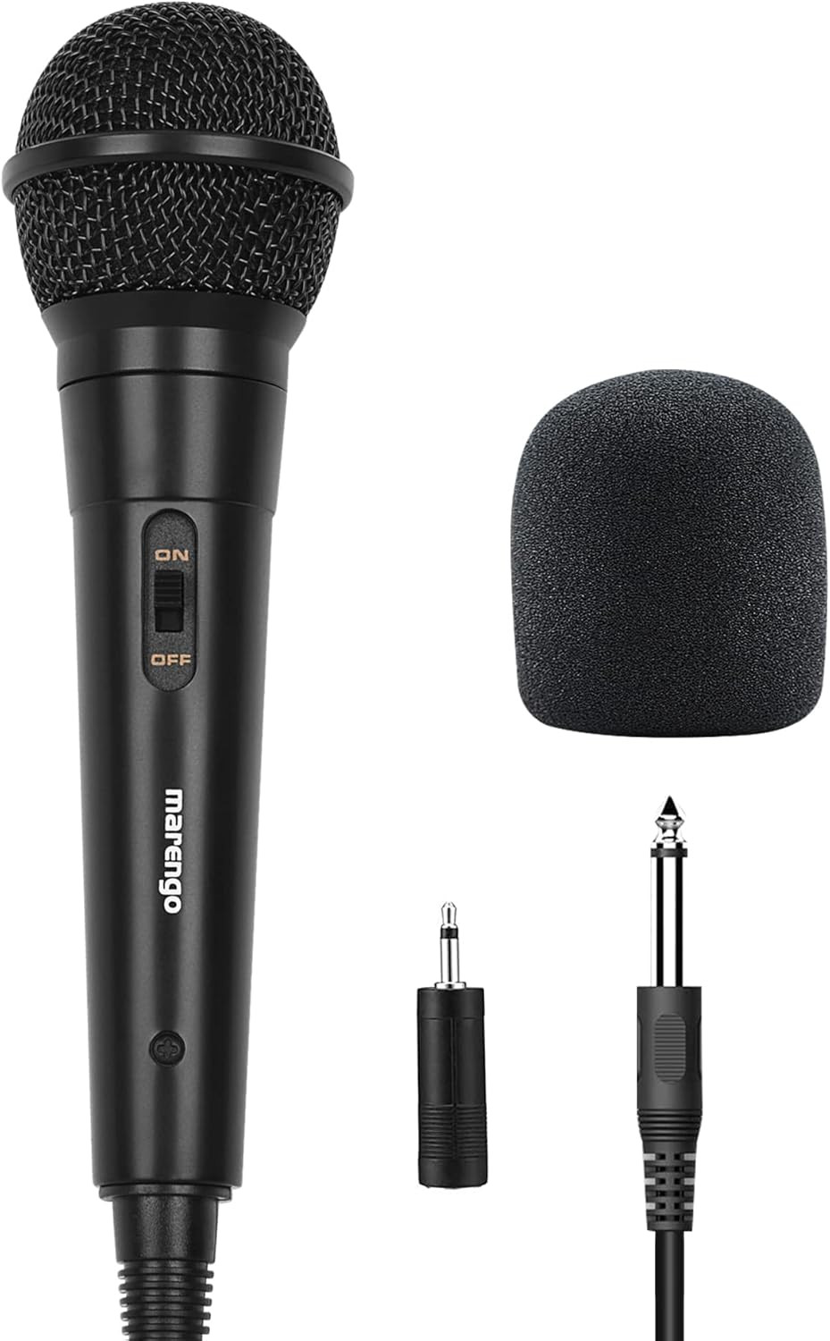 Handheld Wired Microphone, Cardioid Dynamic Vocal Mic with 13ft Cable and ON/Off