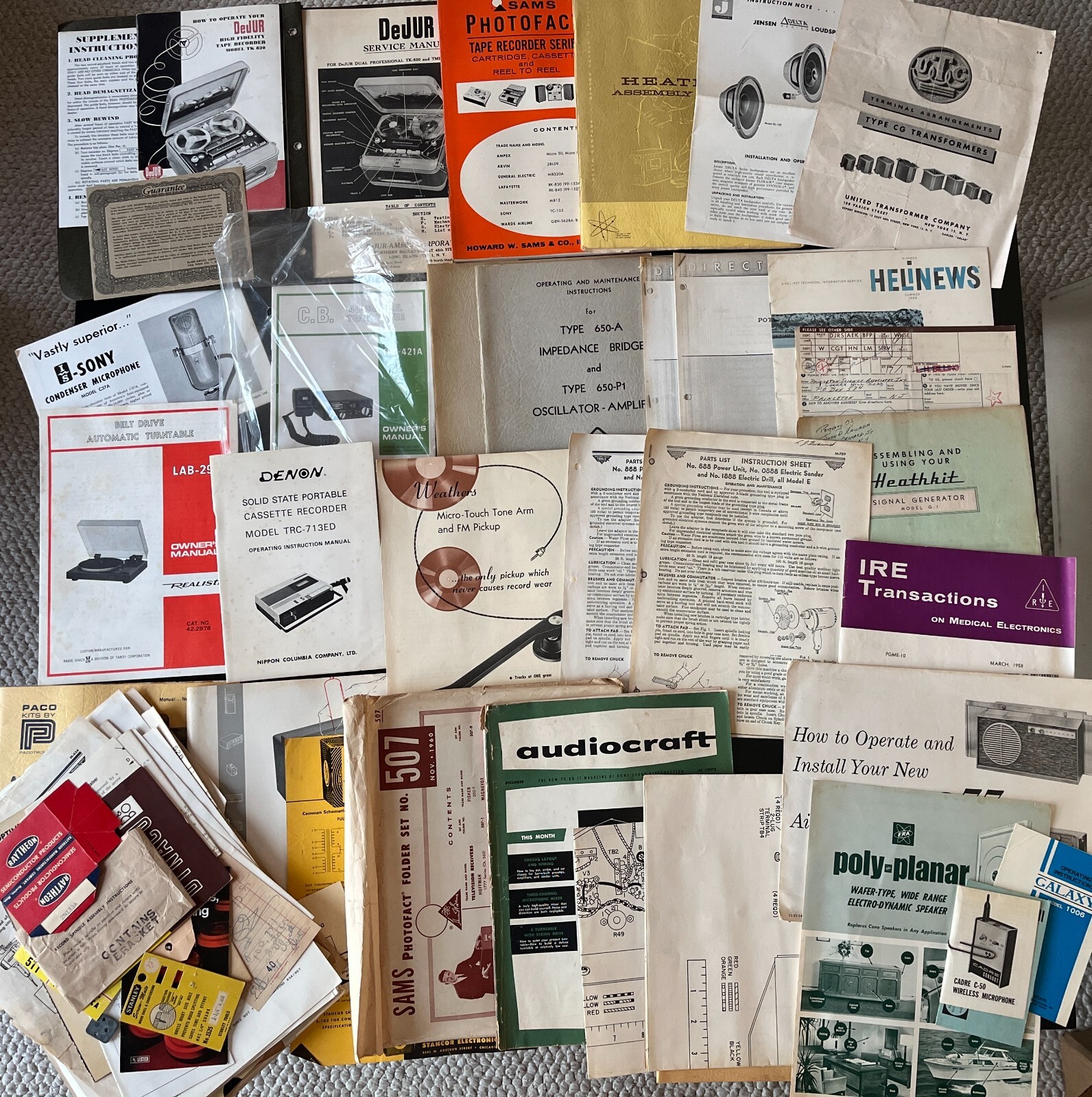 Vintage Electronics Home Goods Audio Equipment Manuals Schematic Drawings & MORE