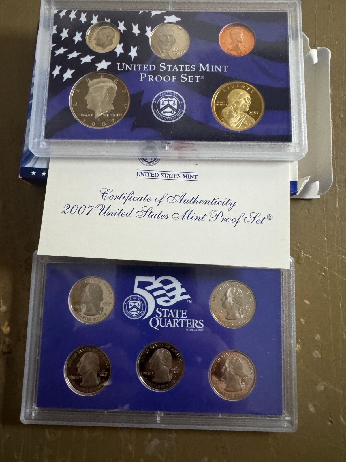 2007 10 Coin Proof Set OGP W/COA