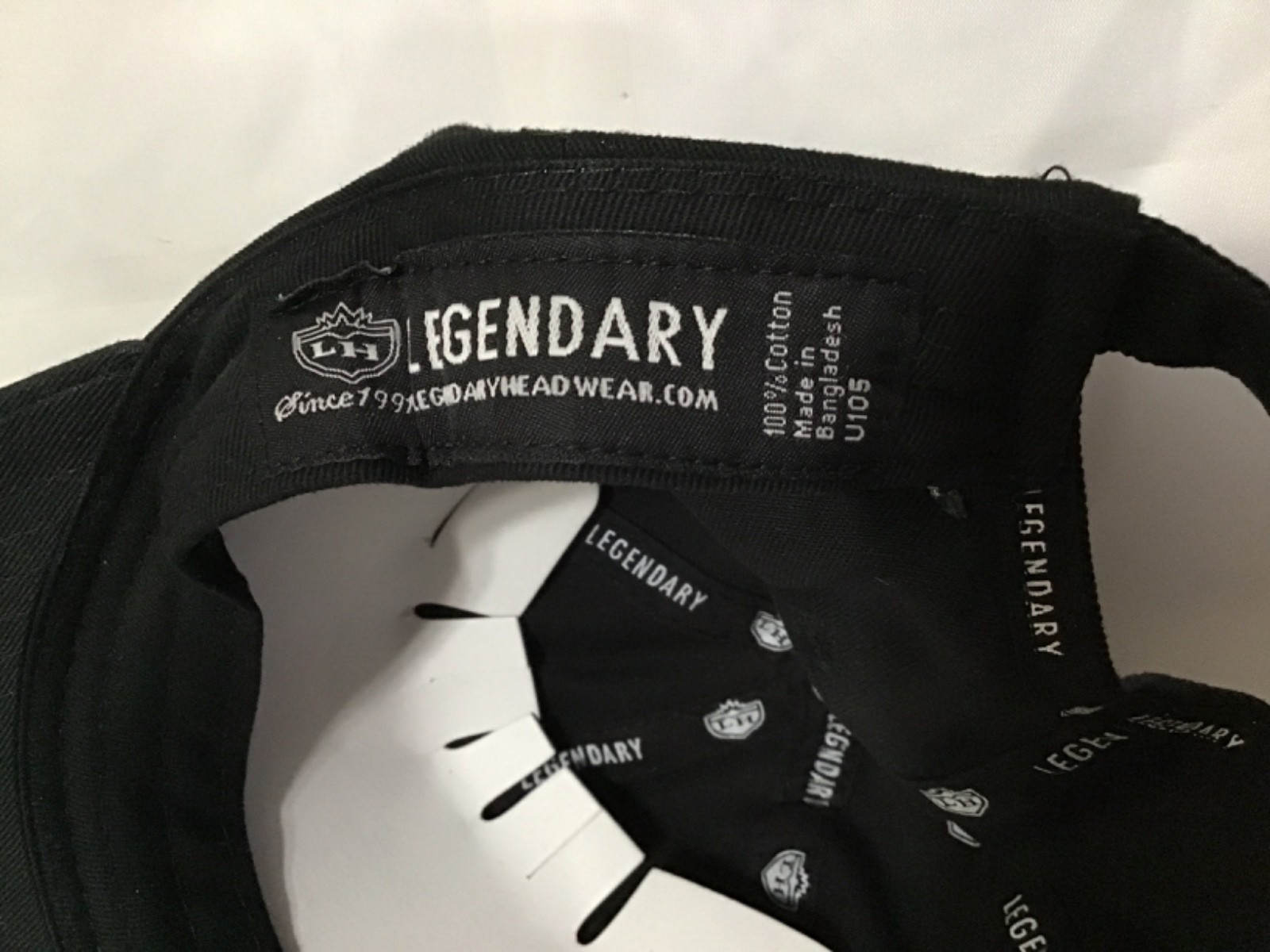 Legendary headwear black adjustable strapback hat, "Get out & Golf" hat, NEW