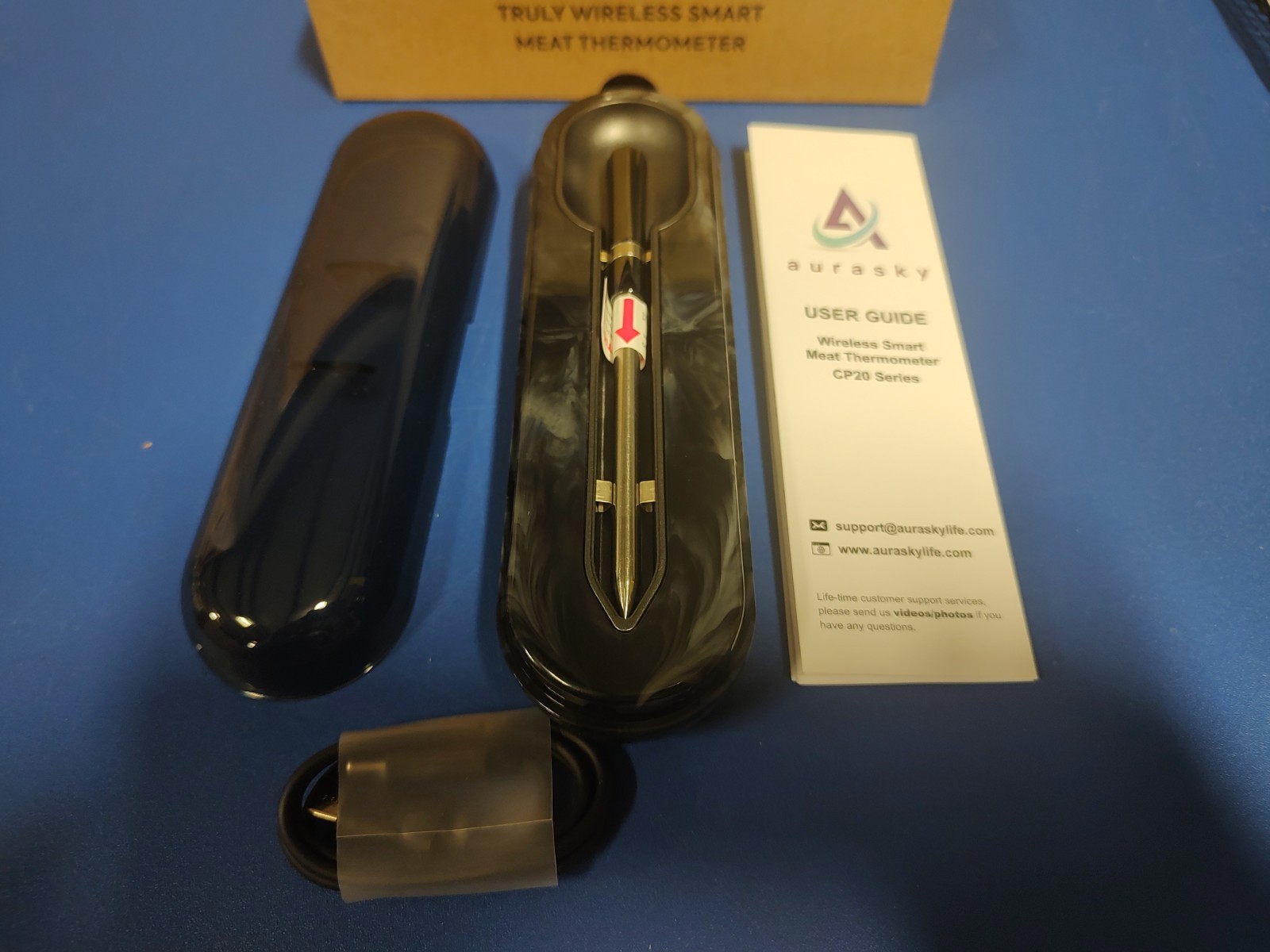 Aurasky Unique Wireless Smart Meat Thermometer BBQ Rotisserie
