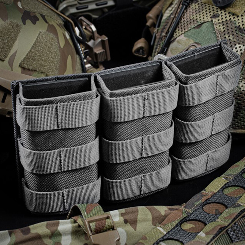 Wosport Tactical Mag Pouch Triple Mag Carrier FAST 7.62mm MOLLE Pouch Military
