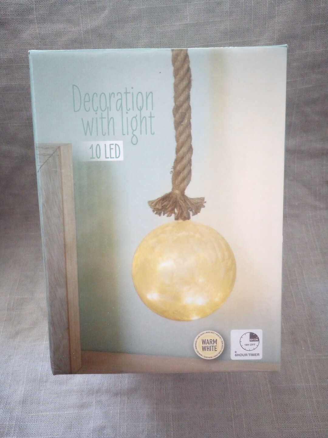 Direction With Light 10 LED Lights Hanging Bulb From Rope