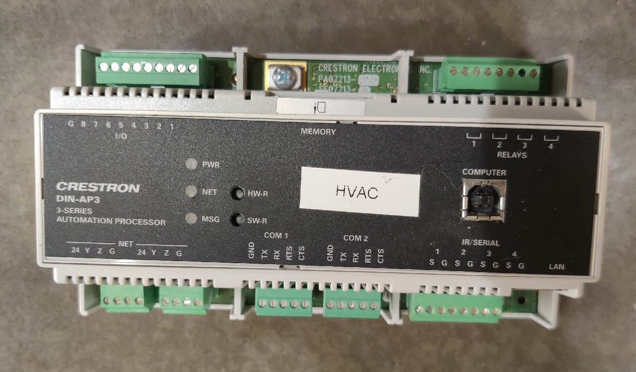 Crestron DIN-AP3 3-Series Din Rail Processor Used, Tested!