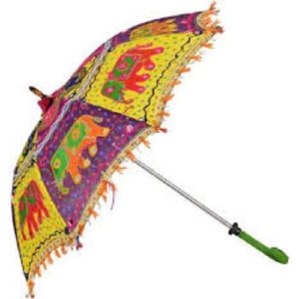 Small Umbrella Embroidery Parasols Wedding Favor Hanging Umbrella Parasols Decor