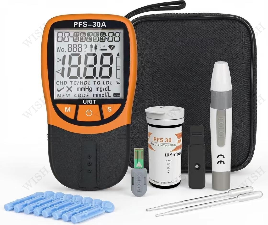 Professional Lipid Analyzer Fast Detection Cholesterol Monitor for Home