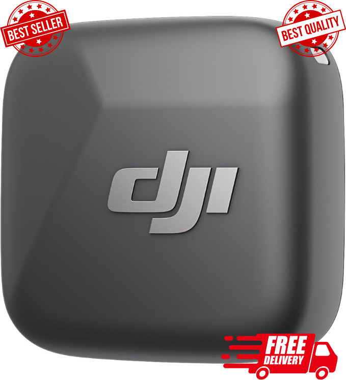 DJI Mic Mini Transmitter Wireless Lavalier Microphone for Action 5 Pocket 3 NEW