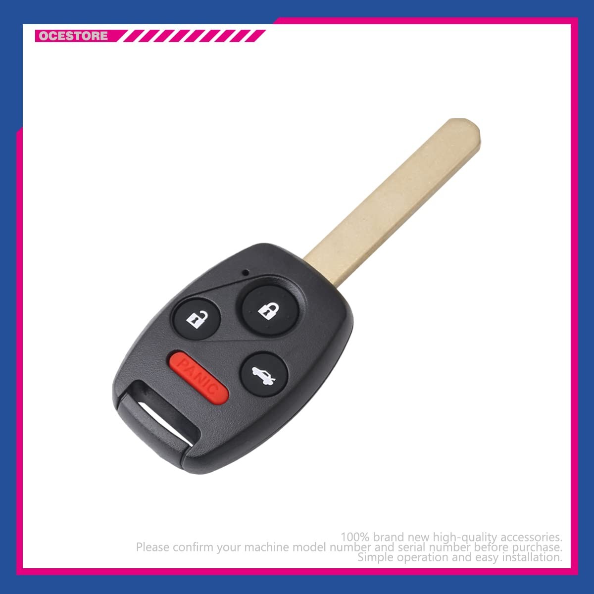 Car Key Fob N5F-A05TAA 4 Button, Civic, N5F-S0084A, 35111-SVA-306, 35118-TR0-A00