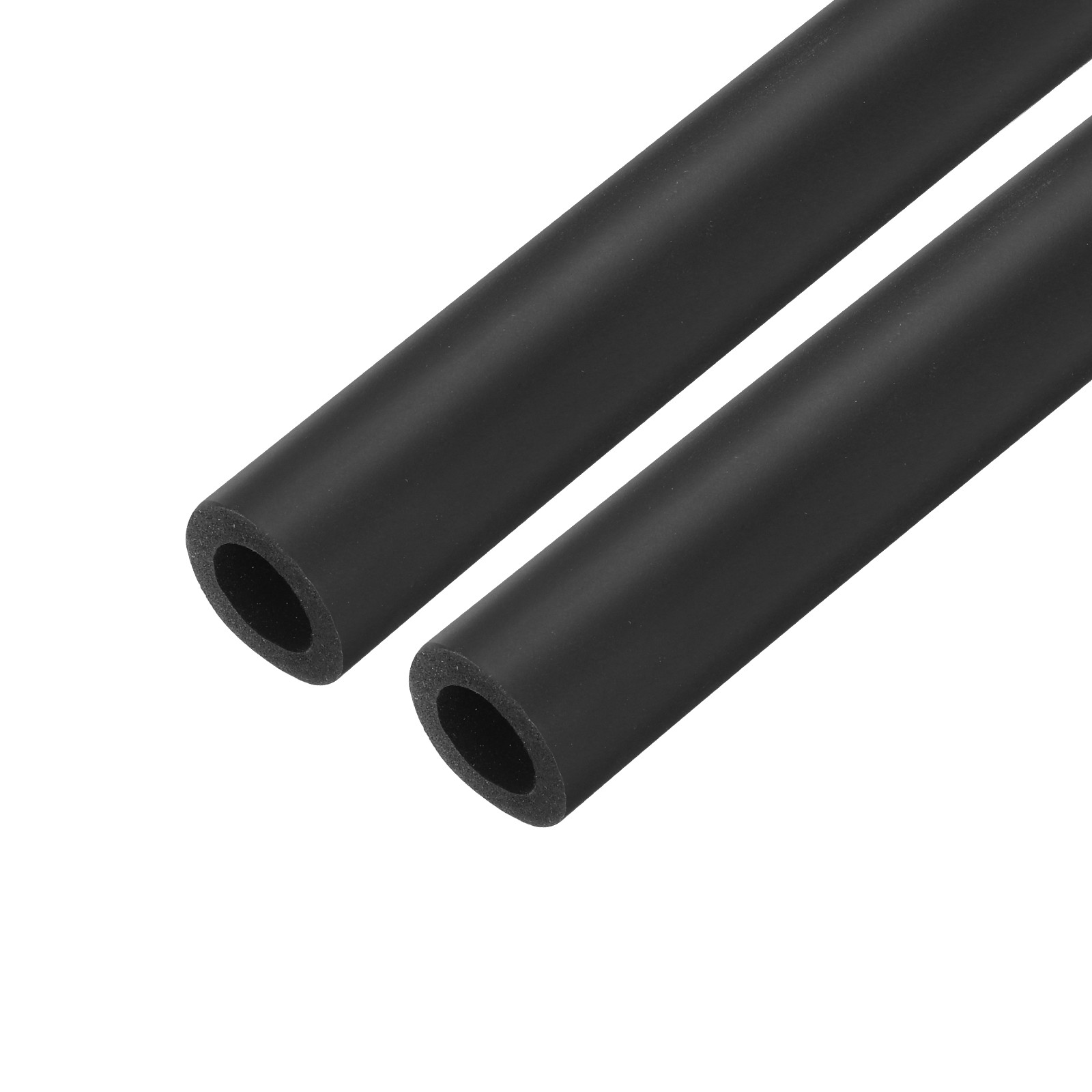 2pcs 2m Pipe Insulation Tube 18mm ID 30mm OD Foam Tubing, Black