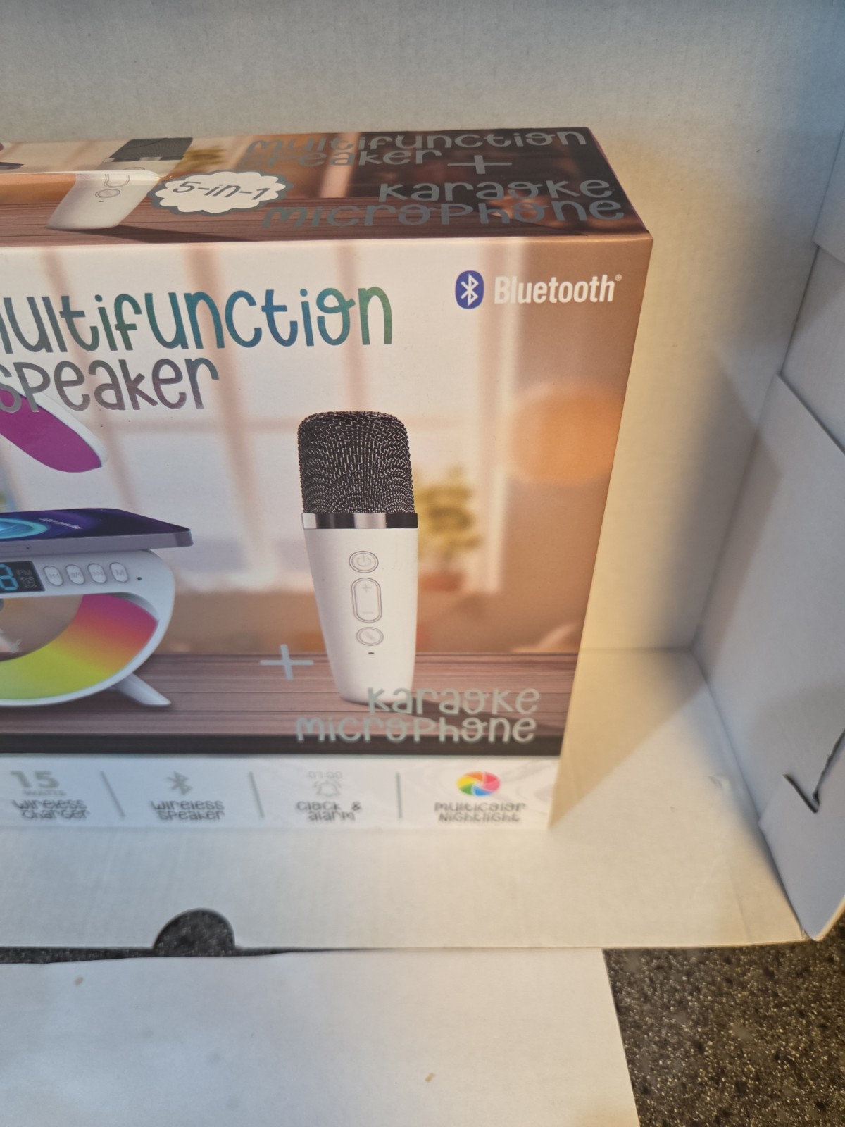 St Simply Tech- 5 N 1 Multi Function + Karaoke Microphone Bluetooth. Brand New