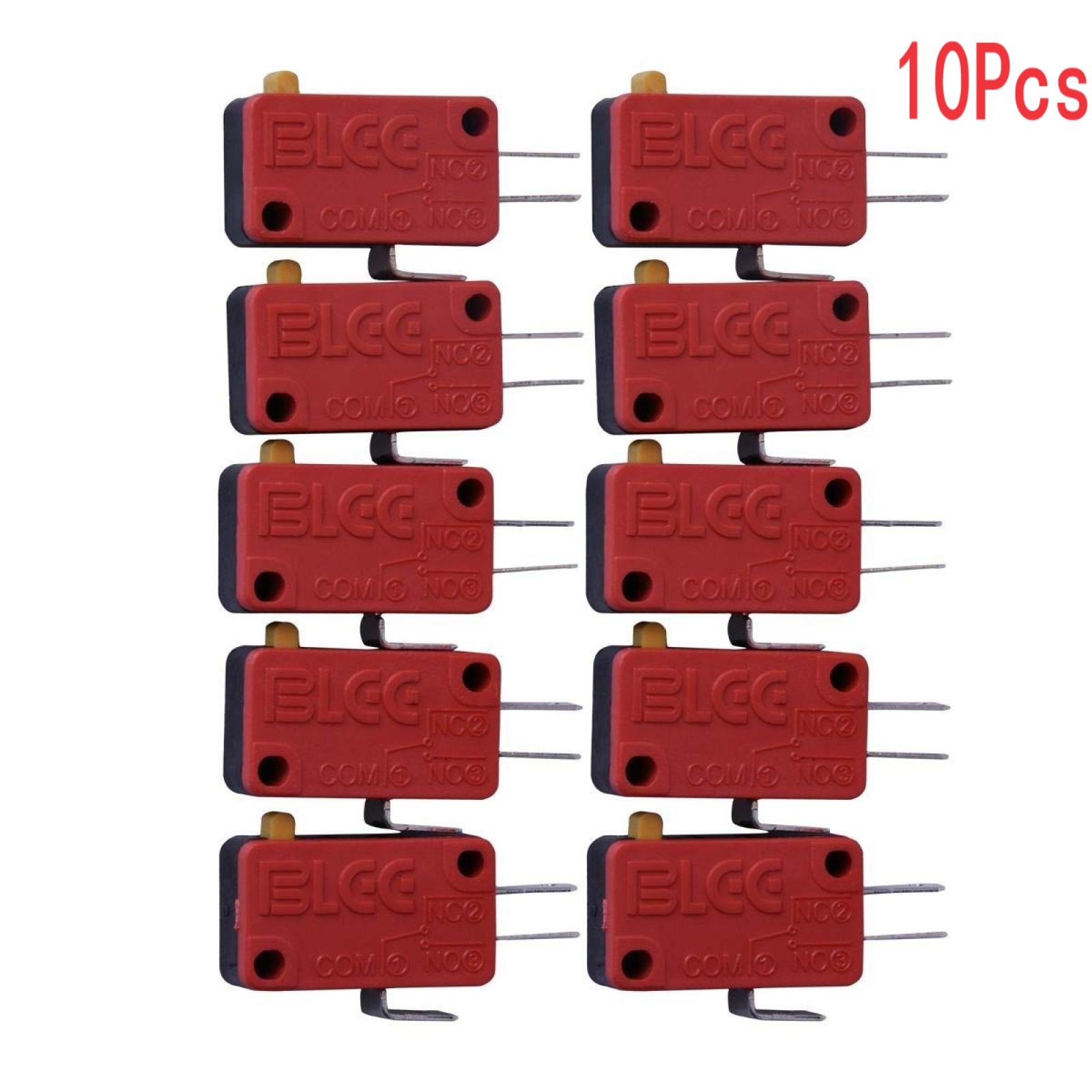 10/20Pcs Red New 3 Pin Microswitch Push Button For Arcade Mame Jamma Games E