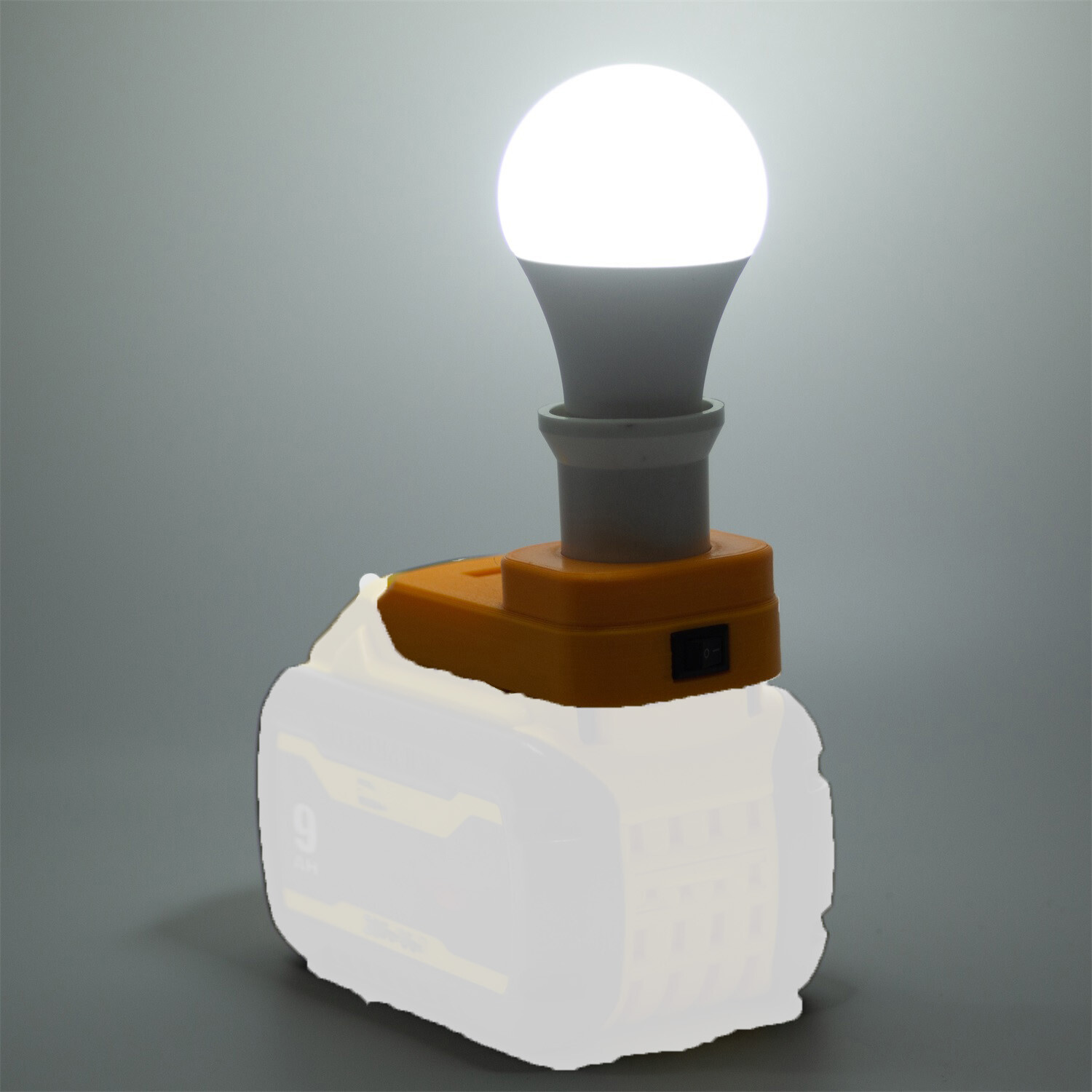 Portable E27 Bulb Lamp LED Work Light For Dewalt 20V MAX Series Lithium Battery