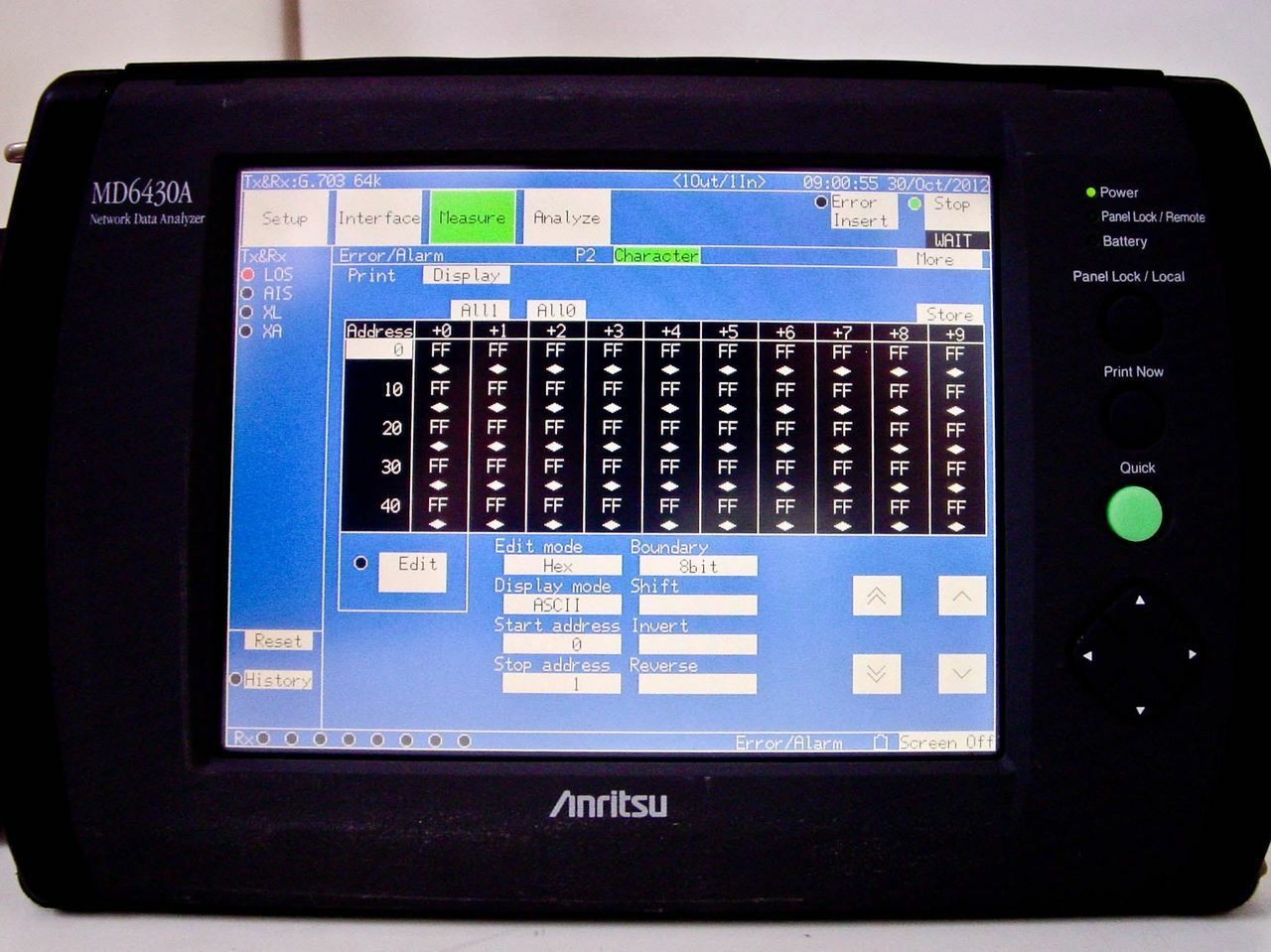 Anritsu Network Analyzer ISDN Frame Relay MU643000B - No Battery - As Is MD6430A