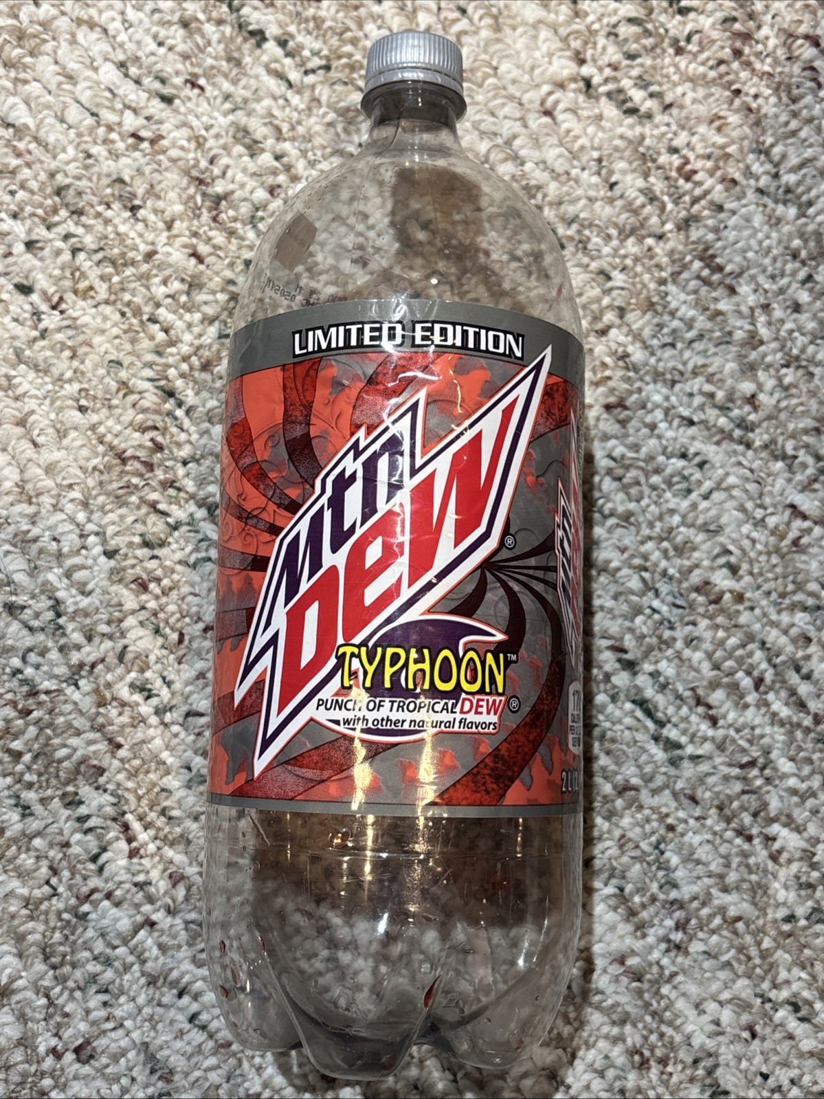 Mountain Mtn Dew TYPHOON Punch Of Tropical - 2 Liter Bottle 2011 Limited Edition