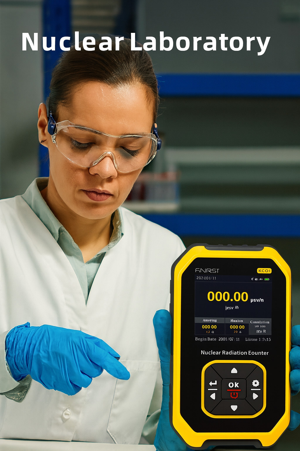 Geiger Counter Radiation Detector Dosimeter Home Safety Tester Christmas Holiday
