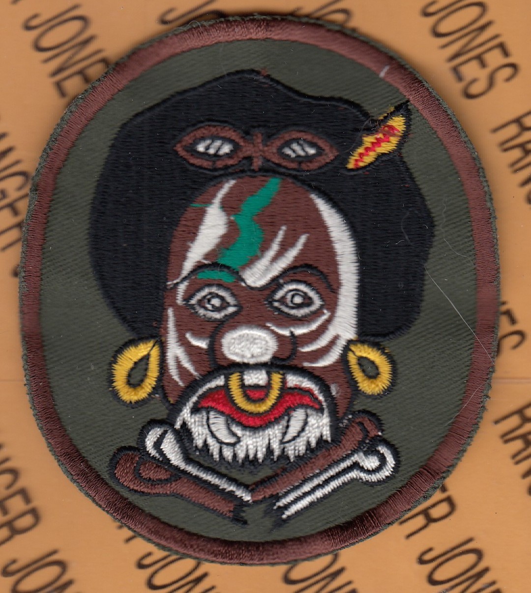 USAF Air Force 80th Fighter Sq FS Headhunters JUVAT ~3.75" patch c/e G