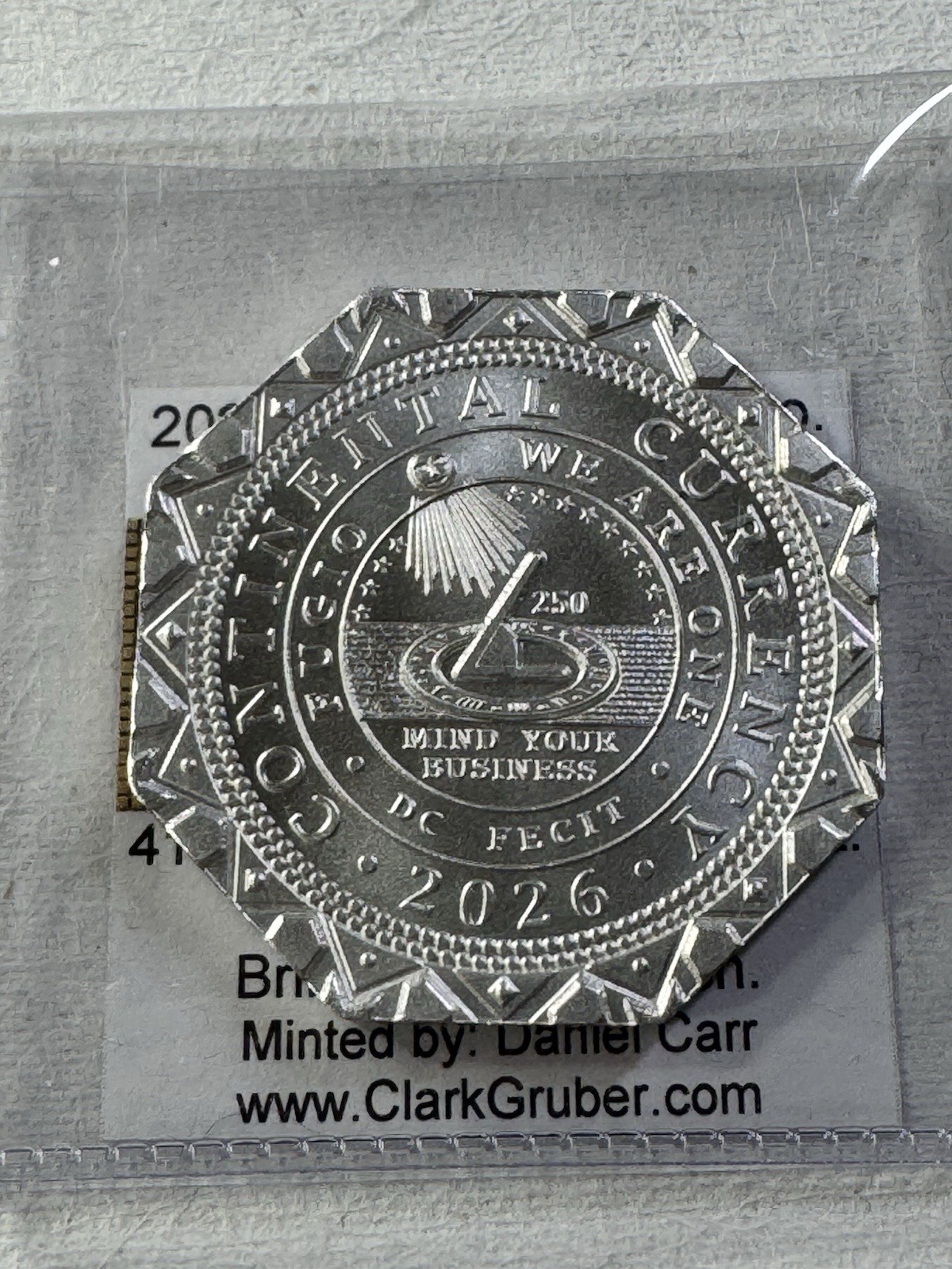 2026 Dan Carr Clark Gruber $150 Colorado Silver Token Satin Finish