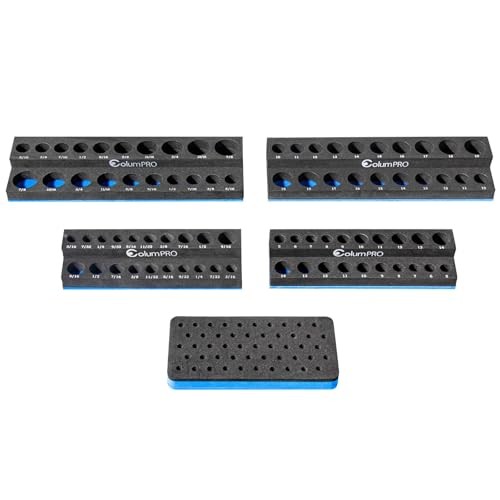 Foam Socket Organizer for Tool Box Drawer,Sockets Holder for Both Whole Set