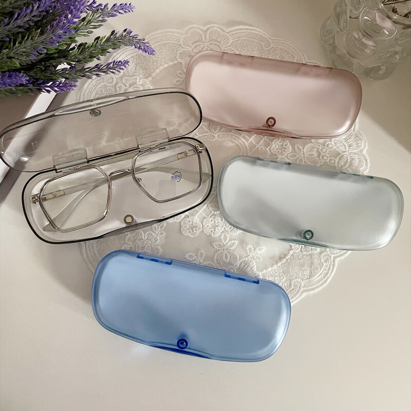 Clear Portable Transparent Shell Eye Glasses Sunglasses Case Boxtector❥