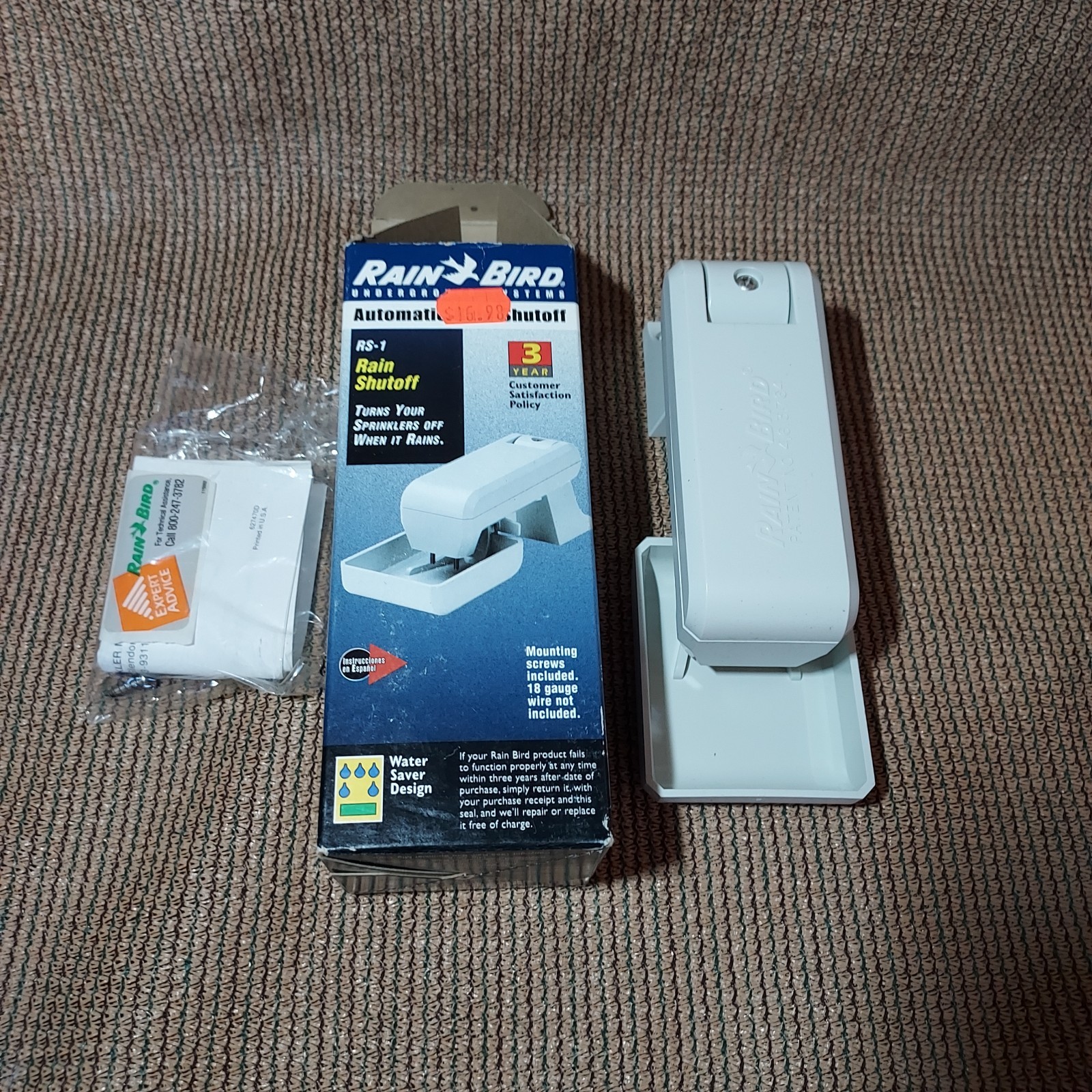 Rain Bird Automatic Rain Shutoff RS-1 Wired Rain Sensor NEW NOS