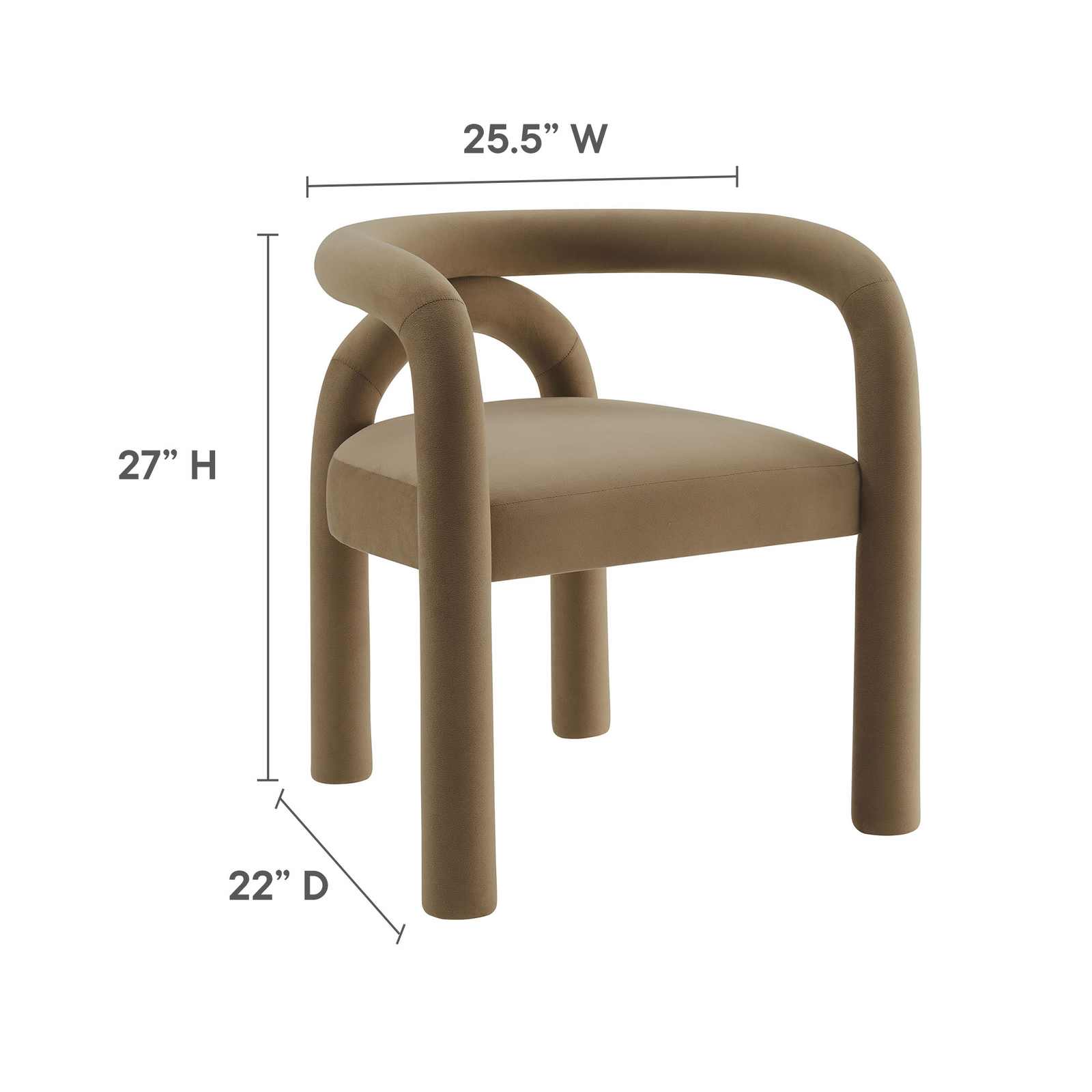 Astrid Dining Chair in Camel