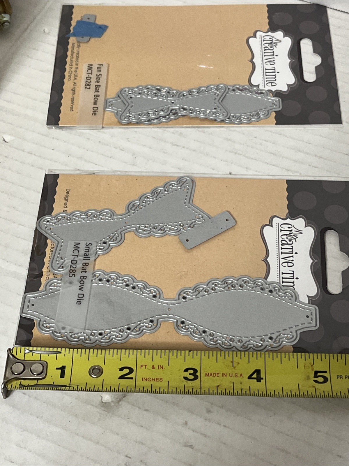 My Creative Time, Small Bat Bow, Fun Size Bat Bow Die Set MCT-D285, MCT-D282