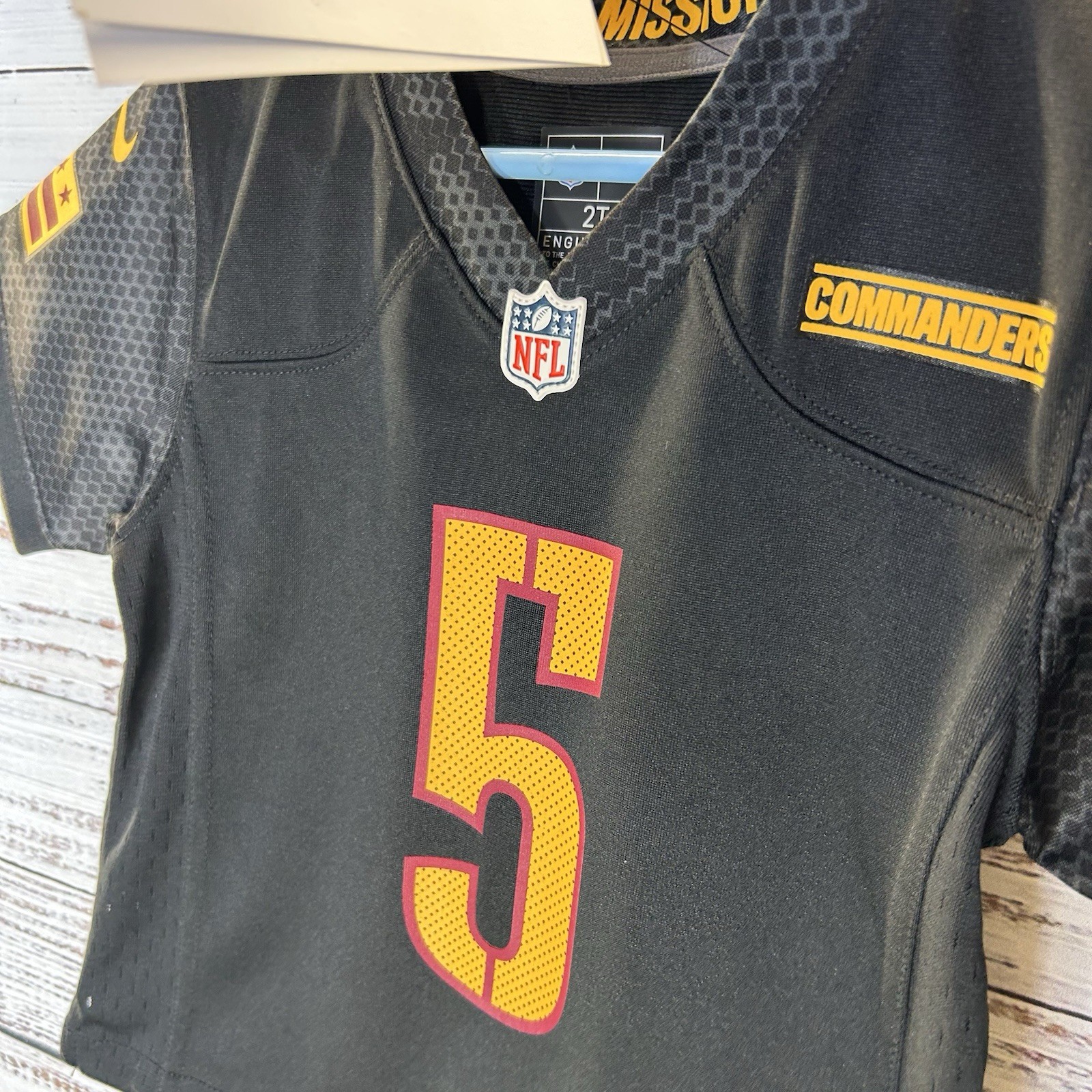 New Engineered Nike Washington Commanders Jayden Daniels #5 NFL Jersey Size 2T