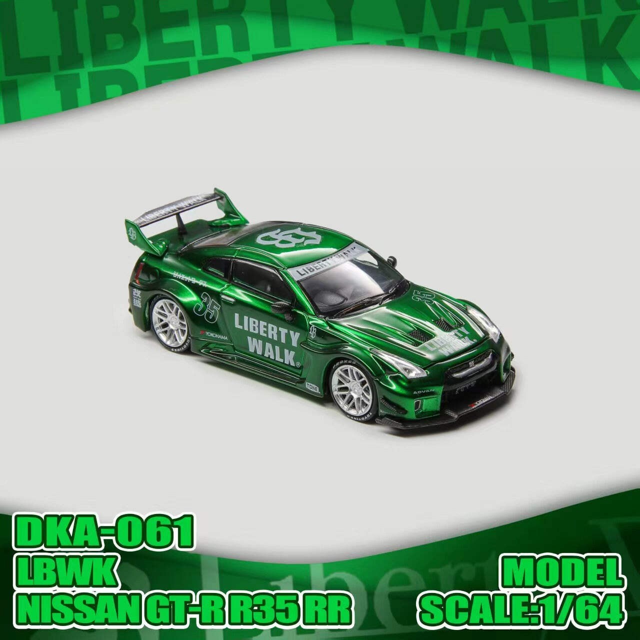 Demon King Auto Nissan GTR35 RR (LBWK Green Livery)