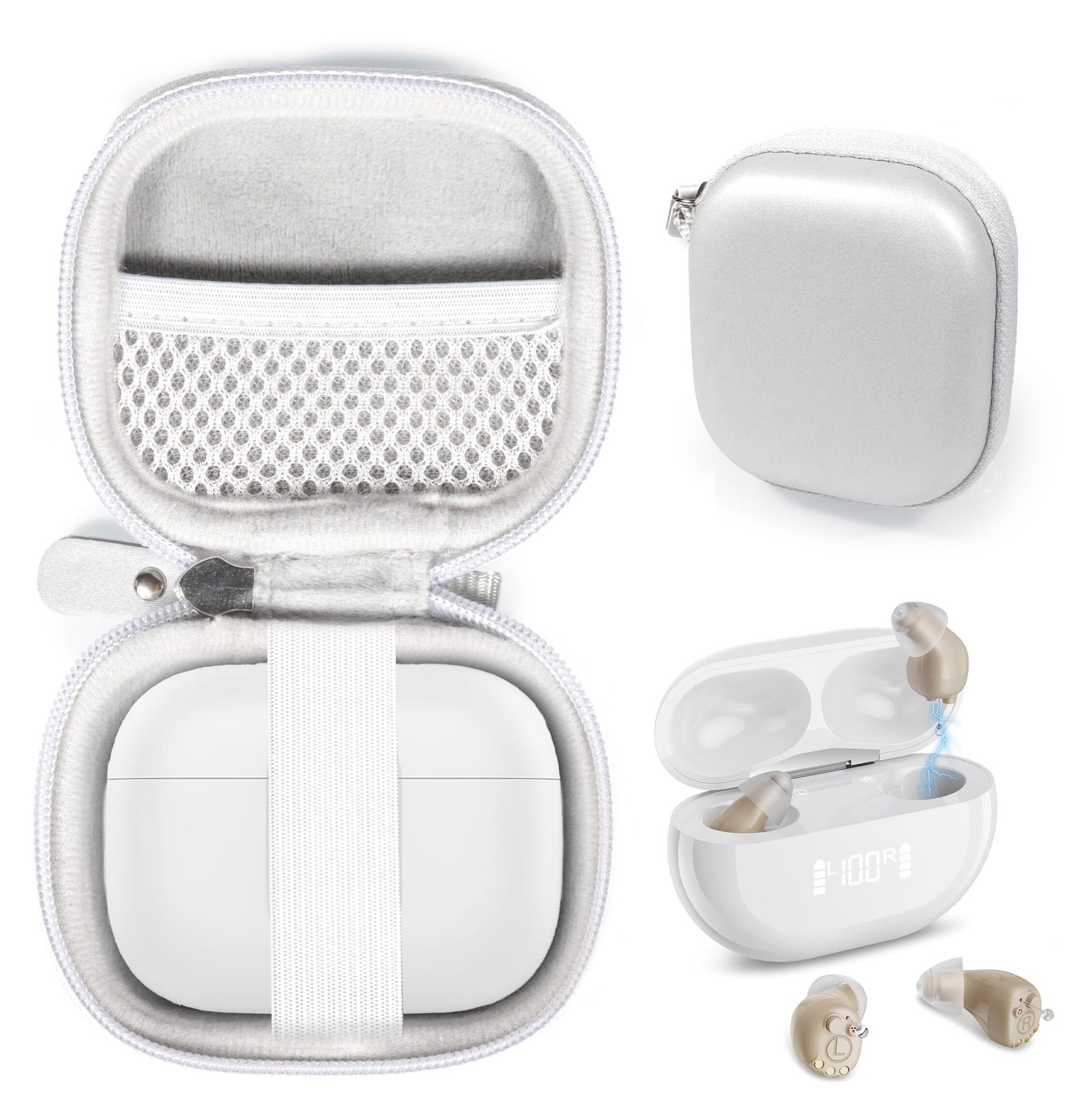 GETGEAR Case for WLCMRD Hearing Aids 6118 Invisible Rechargeable Digital Hearing