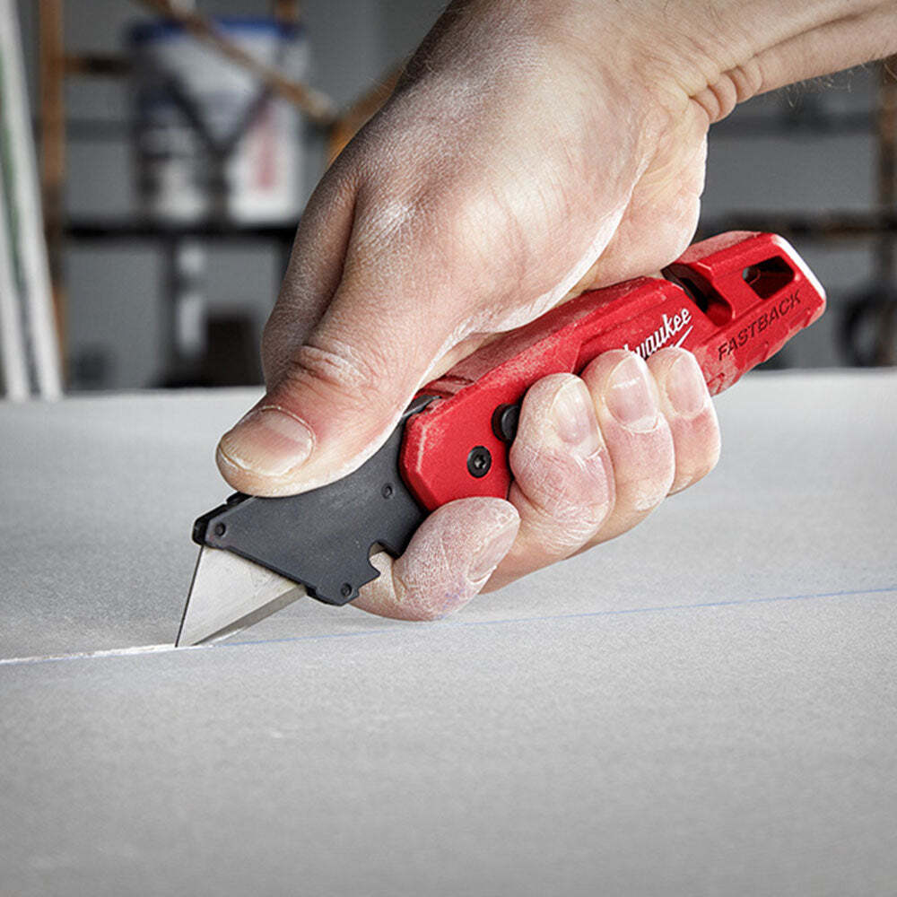 Milwaukee 48-22-1502 FASTBACK Durable Folding Utility Knife w/ Blade Storage