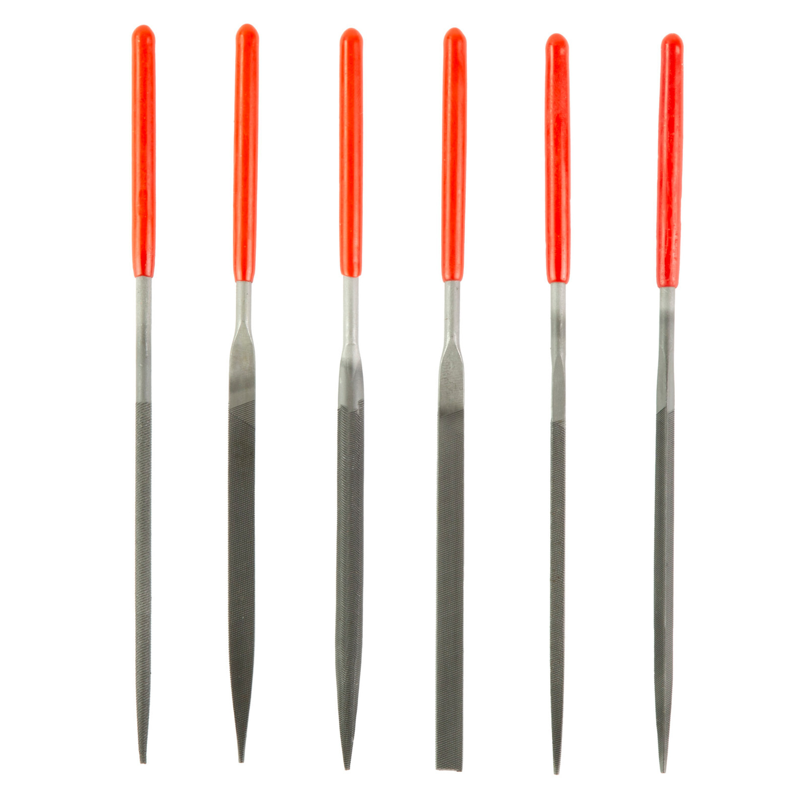Birchwood Casey Gunsmith File Set 6 Piece Set W/ Storage Case BC-GSFS Black/Red