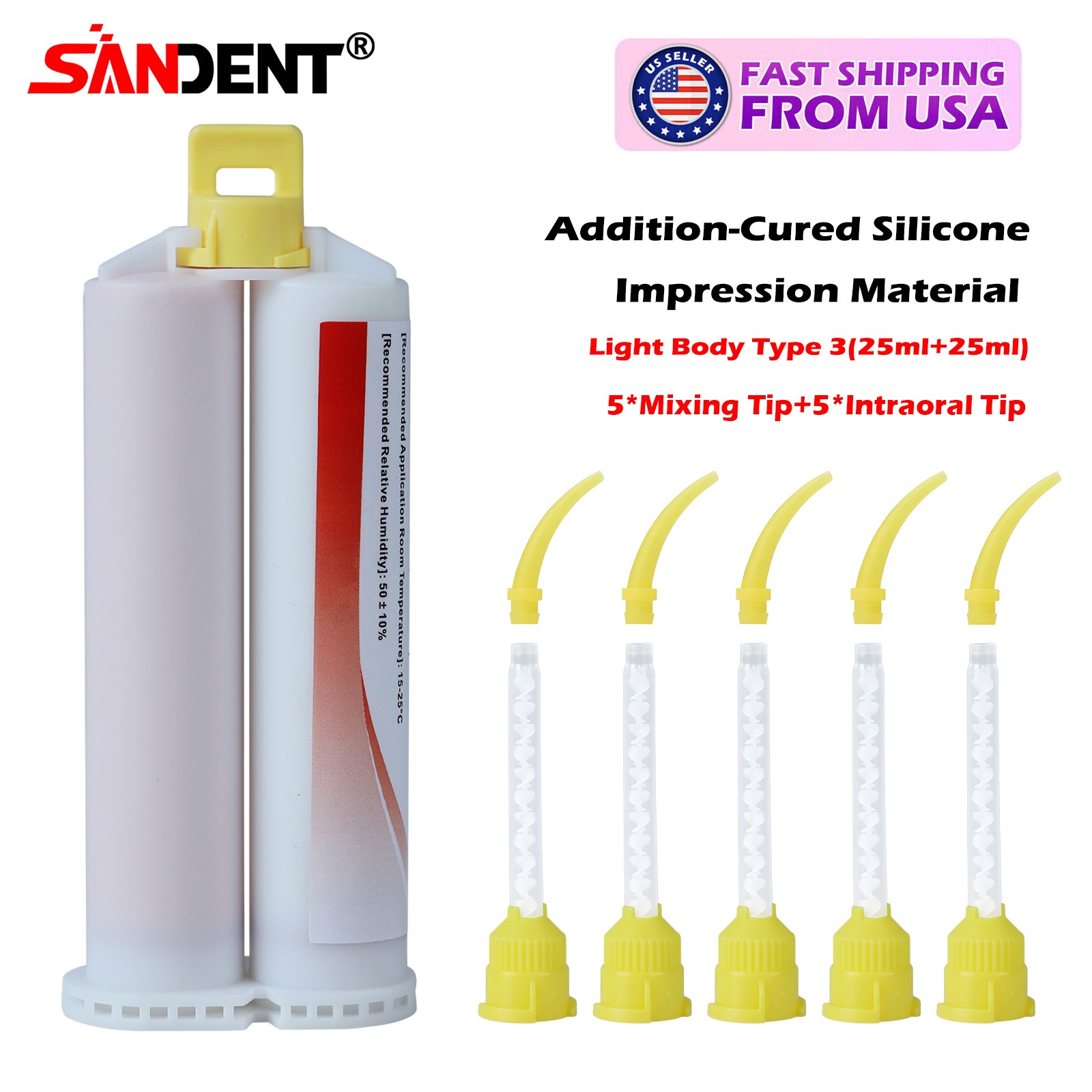 Impression Material Light Body Regular Set – 4 50ml cartridges